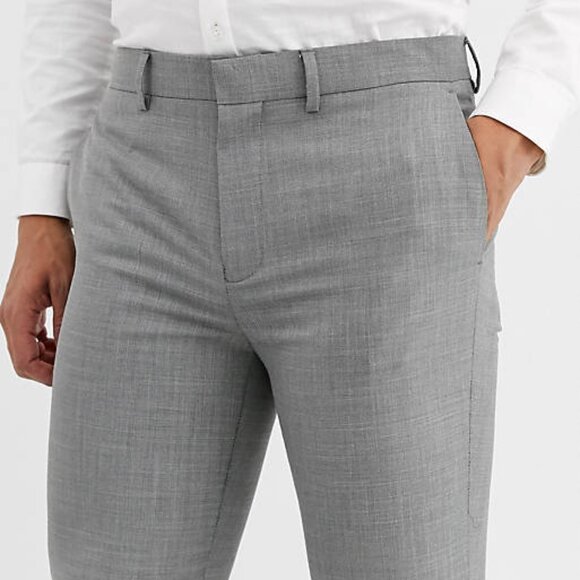 Topman SKINNY trousers in marl gray size 34x34 - Picture 2 of 9
